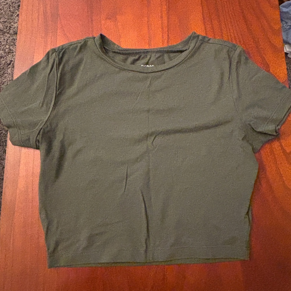 Wild Fable Olive Crop Top
